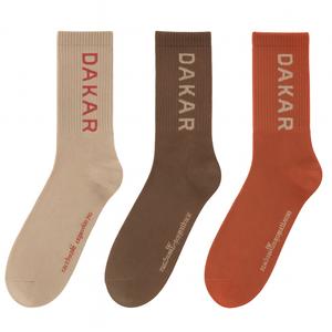 Conjunto de calcetines Dakar Athlan beige-rojo