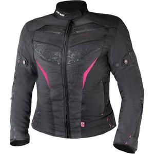 Chaqueta de moto para mujer Street Racer Rose Negra y Rosa