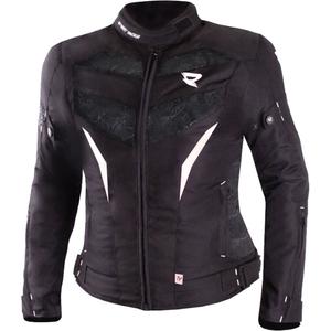 Chaqueta de moto para mujer Street Racer Rose Black and White