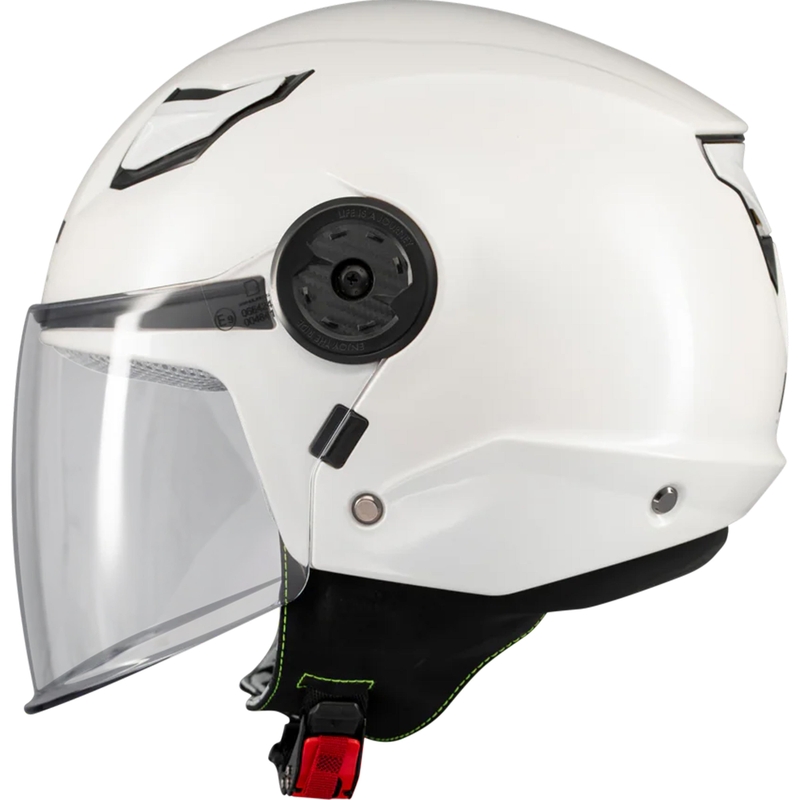 Casco de moto infantil abierto MT Lite Pure A0 blanco