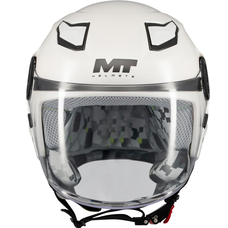 Casco de moto infantil abierto MT Lite Pure A0 blanco