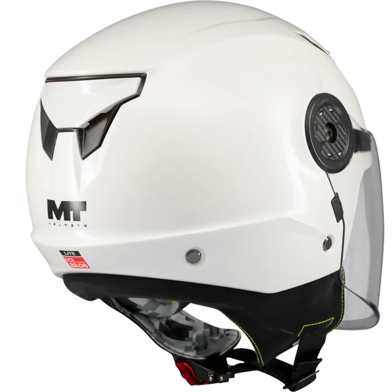 Casco de moto infantil abierto MT Lite Pure A0 blanco
