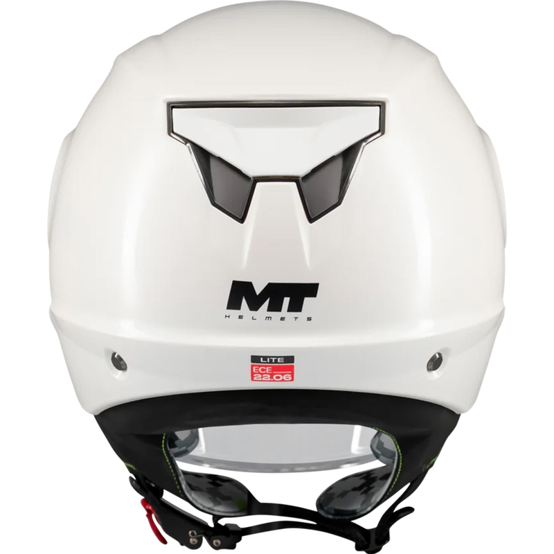 Casco de moto infantil abierto MT Lite Pure A0 blanco