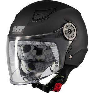 Casco de moto infantil abierto MT Lite Pure A1 negro mate