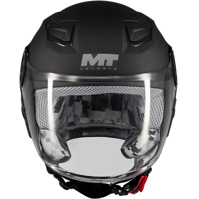 Casco de moto infantil abierto MT Lite Pure A1 negro mate