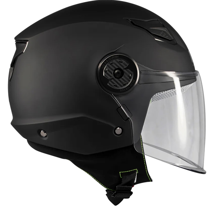 Casco de moto infantil abierto MT Lite Pure A1 negro mate