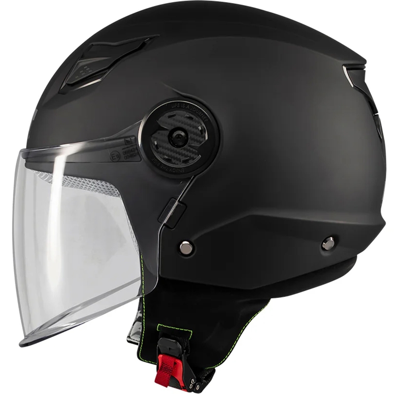 Casco de moto infantil abierto MT Lite Pure A1 negro mate