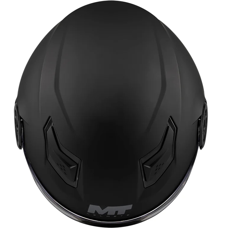 Casco de moto infantil abierto MT Lite Pure A1 negro mate