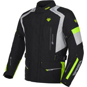 Chaqueta de moto RSA EXO 2 negro-gris-amarillo fluo