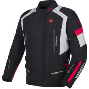 Chaqueta de moto RSA EXO 2 negro-gris-rojo