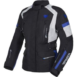 Chaqueta de moto RSA EXO 2 Negro-Gris-Azul para mujer