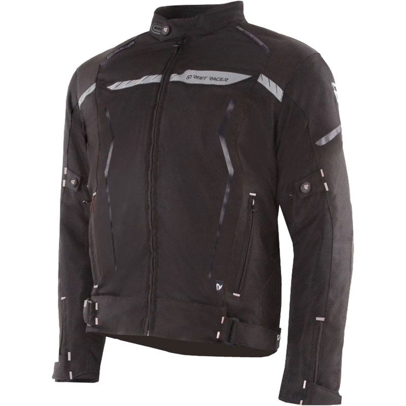 Chaqueta de moto Street Racer Flex Negra