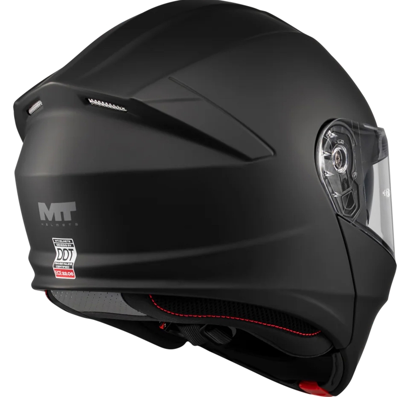 Casco de moto abatible MT Genesis SV Pure A1 negro mate