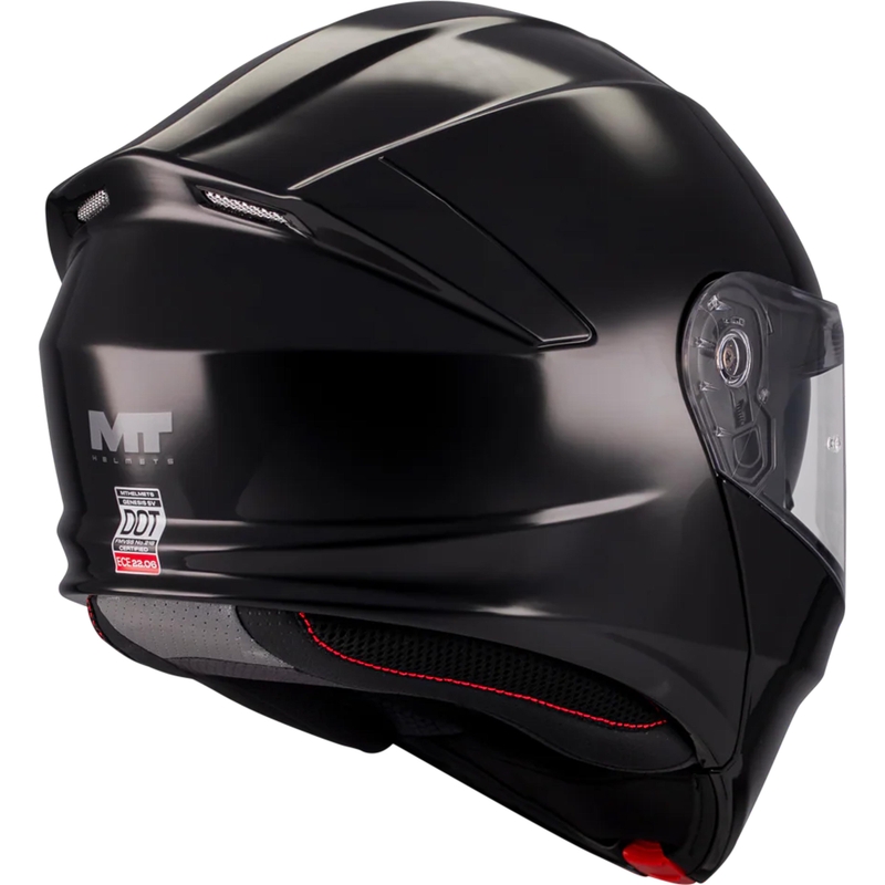 Casco de moto abatible MT Genesis SV Pure A1 negro