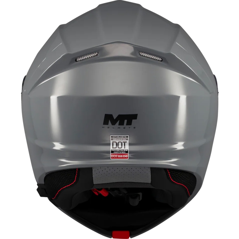 Casco de moto abatible MT Genesis SV Pure A12 gris