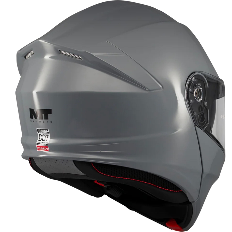 Casco de moto abatible MT Genesis SV Pure A12 gris