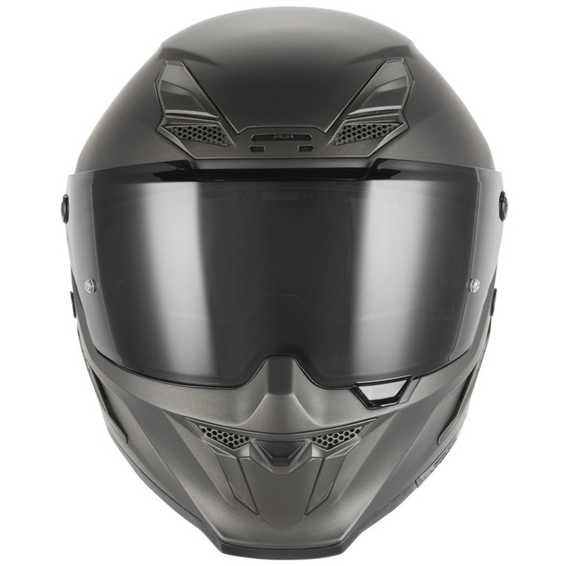 Casco integral de motocicleta NOX Exclusive Goliath, titanio mate