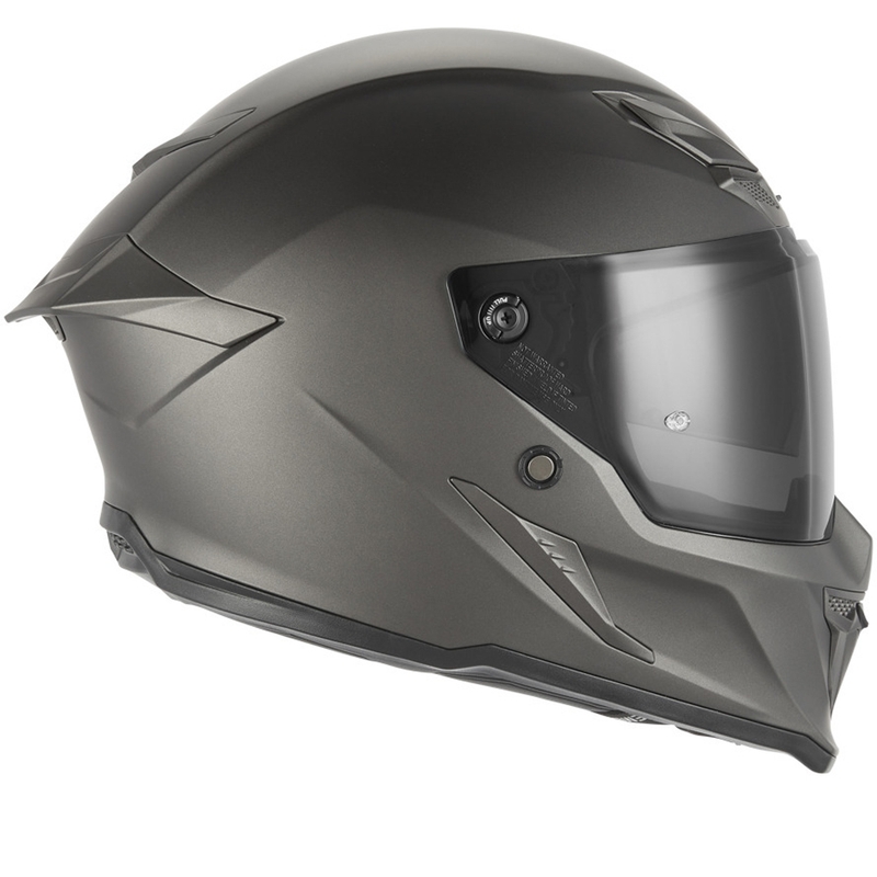 Casco integral de motocicleta NOX Exclusive Goliath, titanio mate