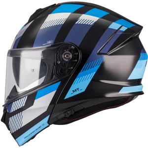 Casco de moto abatible MT Genesis SV Stroke B7 negro-azul