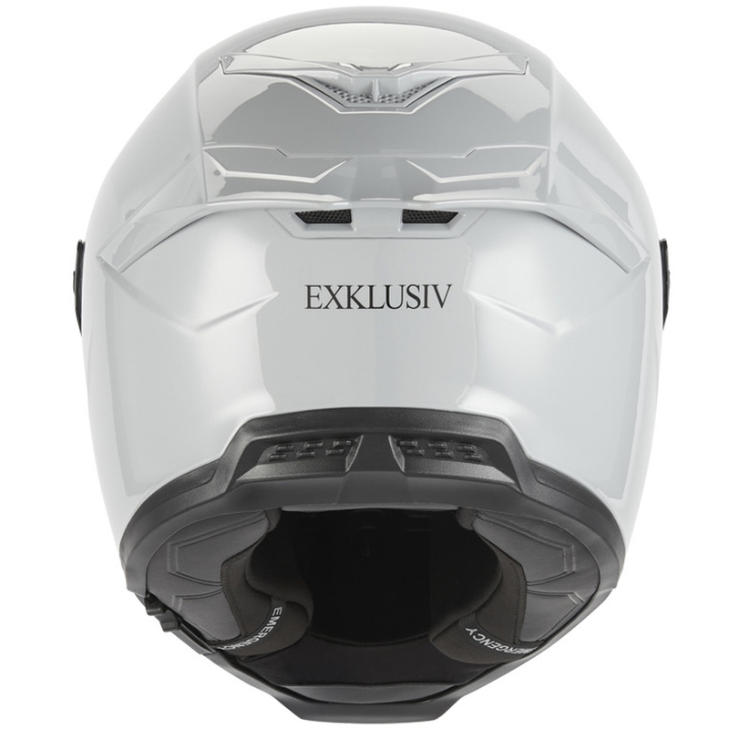 Casco integral de moto NOX Exclusive Goliath gris-blanco