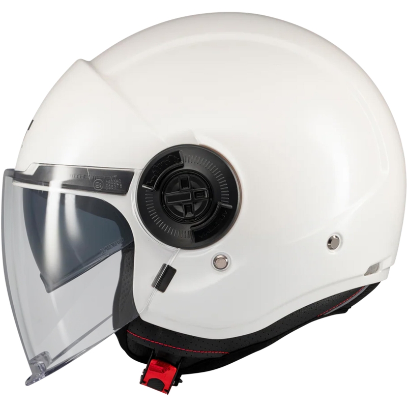 Casco de moto jet MT Viale SV S Pure A0 blanco