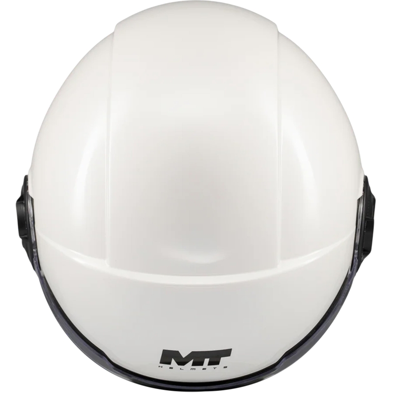 Casco de moto jet MT Viale SV S Pure A0 blanco