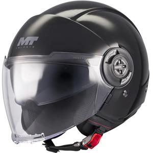 Casco de moto jet MT Viale SV S Pure A1 negro