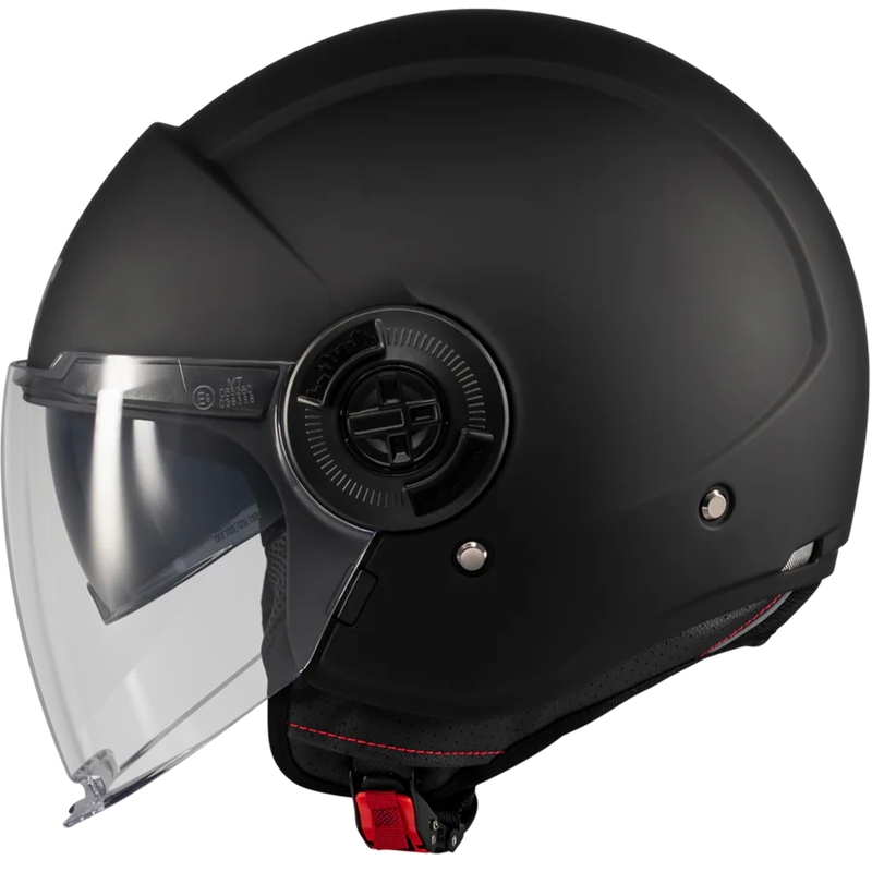 Casco de moto jet MT Viale SV S Pure A1 negro mate