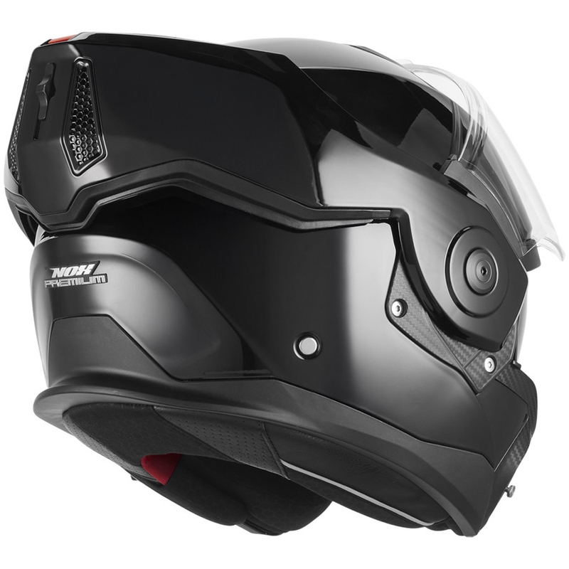 Casco de moto abatible NOX PREMIUM Spinner negro