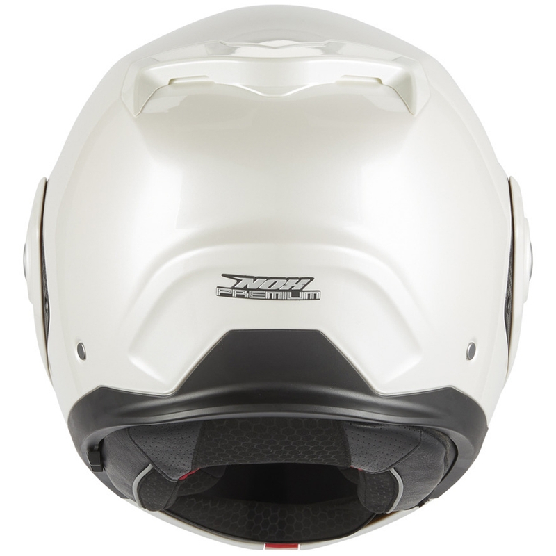 Casco de moto abatible NOX PREMIUM Spinner blanco