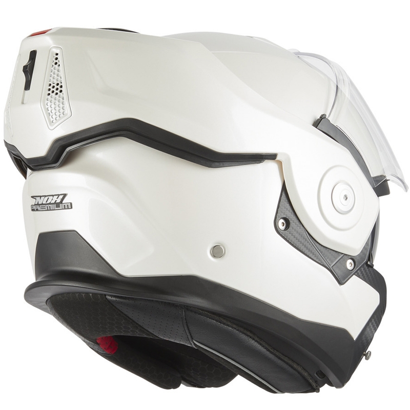 Casco de moto abatible NOX PREMIUM Spinner blanco