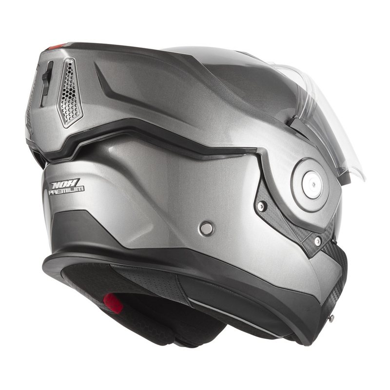 Casco de moto abatible NOX PREMIUM Spinner, titanio mate