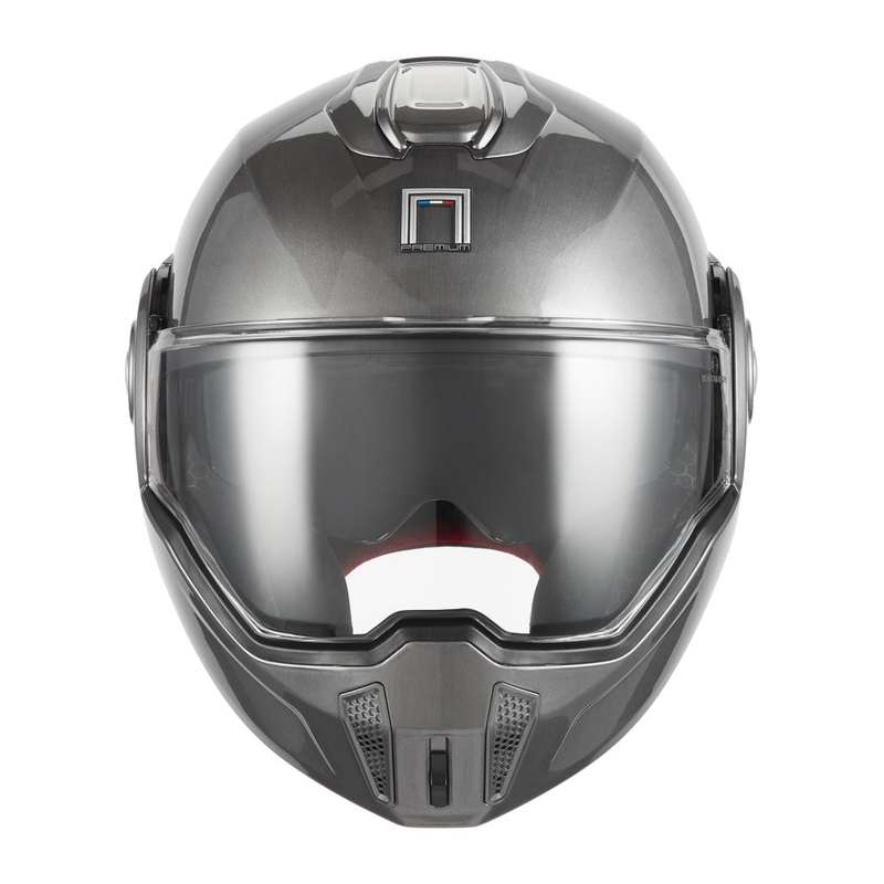 Casco de moto abatible NOX PREMIUM Spinner, titanio mate
