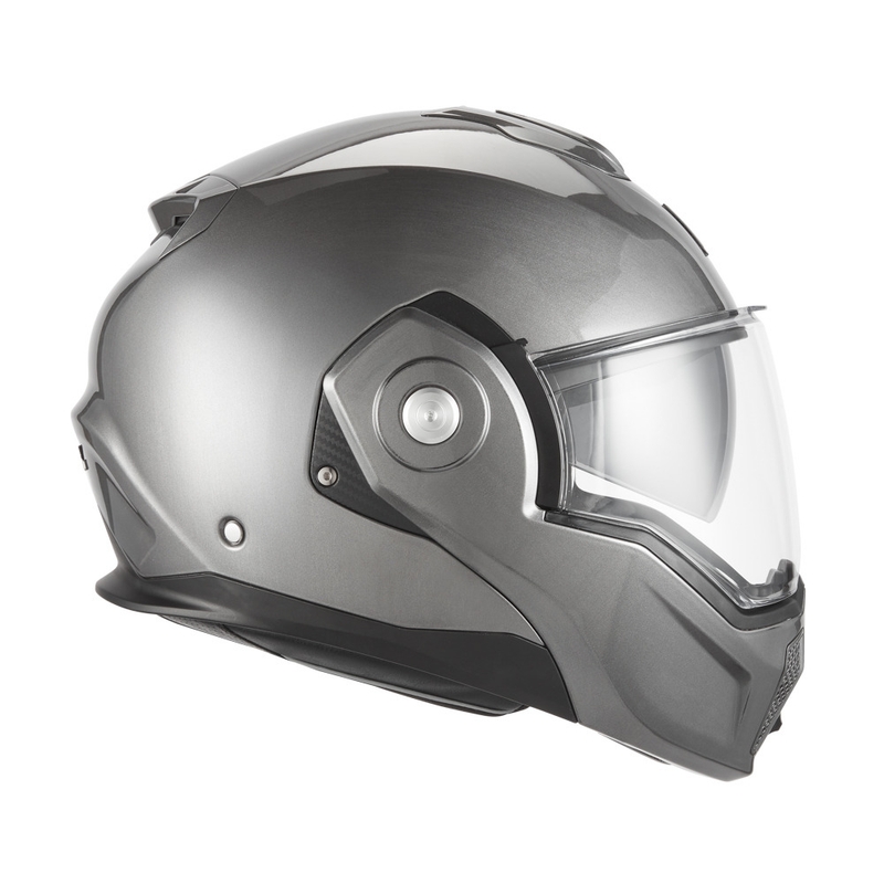 Casco de moto abatible NOX PREMIUM Spinner, titanio mate