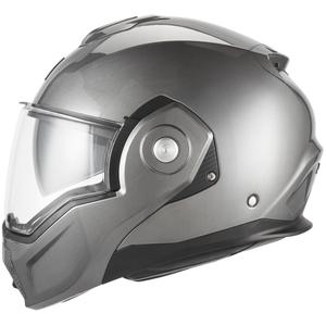 Casco de moto abatible NOX PREMIUM Spinner, titanio mate