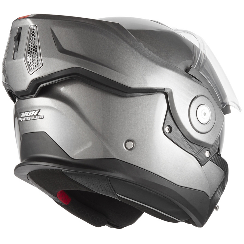 Casco de moto abatible NOX PREMIUM Spinner, titanio mate