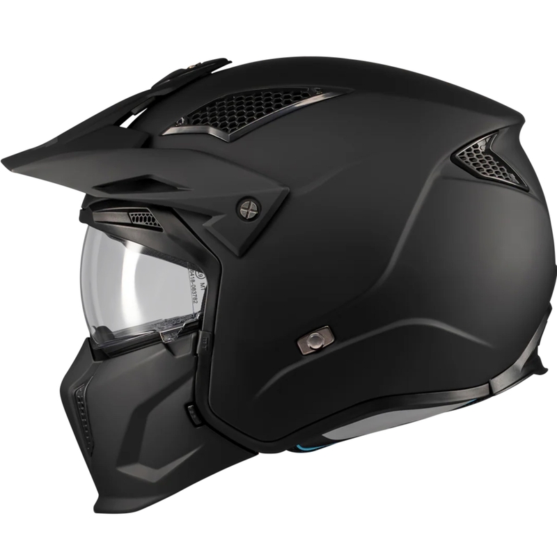 Casco modular de moto MT Streetfighter SV S Pure A1 negro mate