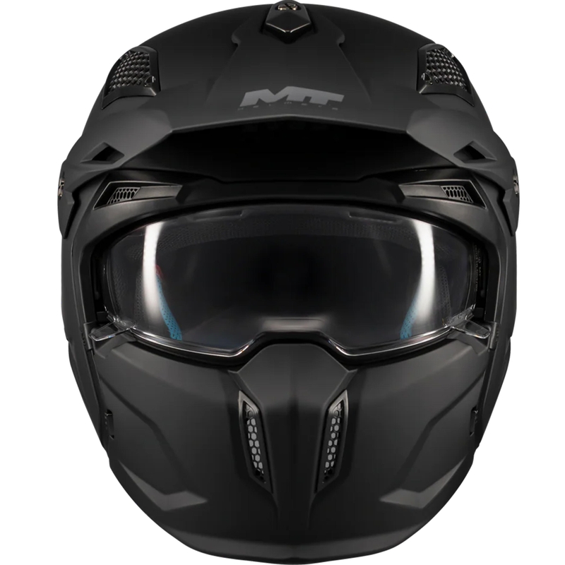 Casco modular de moto MT Streetfighter SV S Pure A1 negro mate
