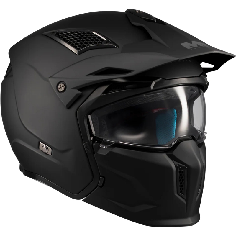 Casco modular de moto MT Streetfighter SV S Pure A1 negro mate