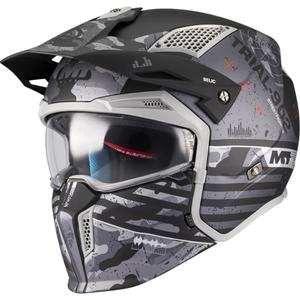 Casco modular de moto MT Streetfighter SV S Belic B2 negro mate-gris