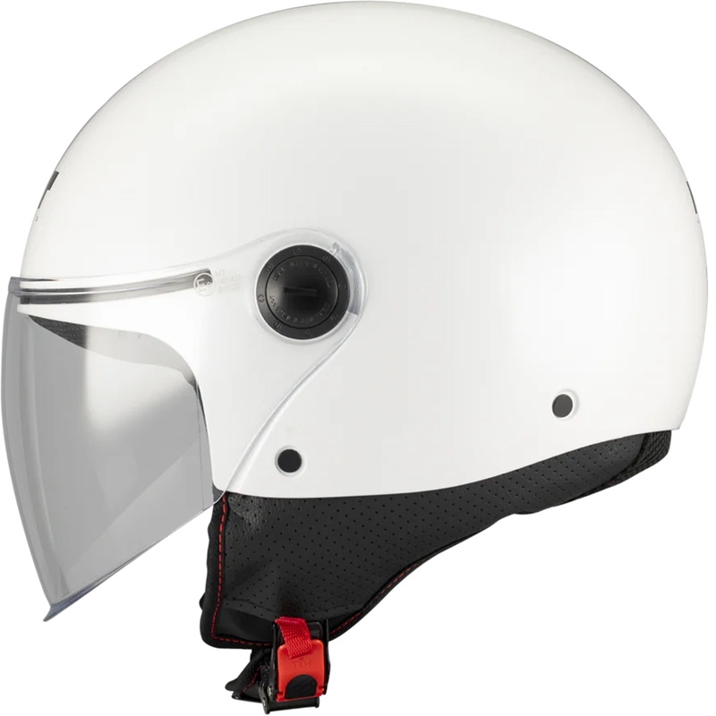 Casco de moto jet MT Street S Pure A0 blanco