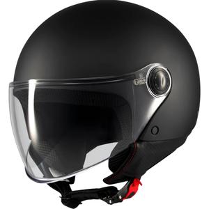 Casco de moto jet MT Street S Pure A1 negro mate