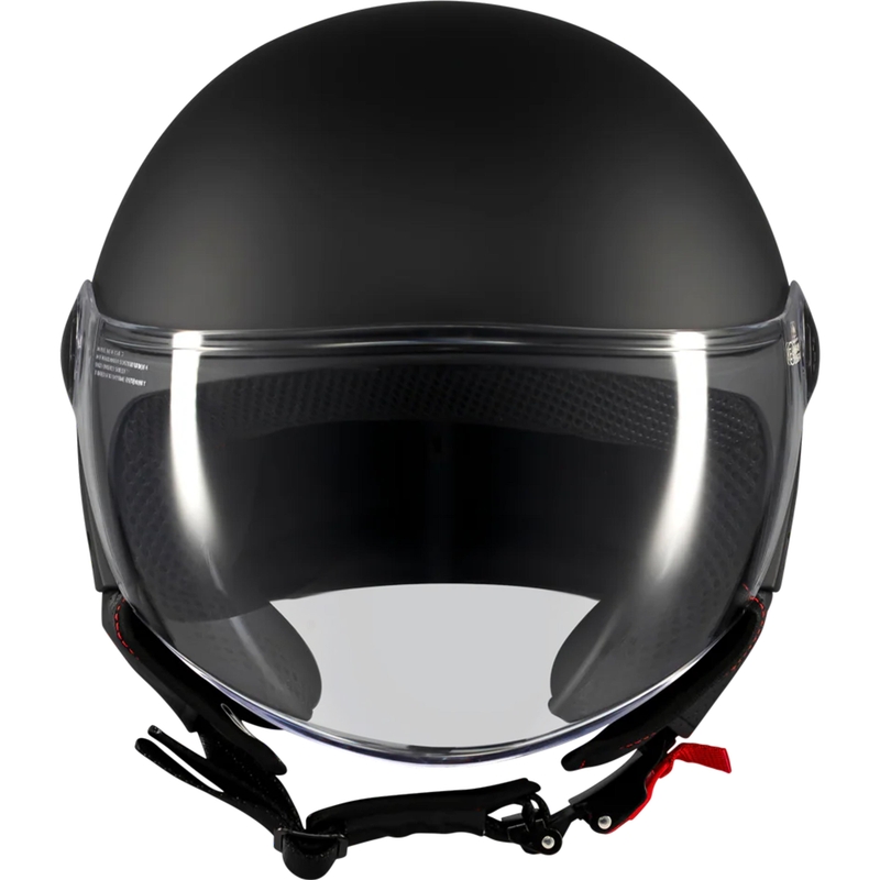 Casco de moto jet MT Street S Pure A1 negro mate