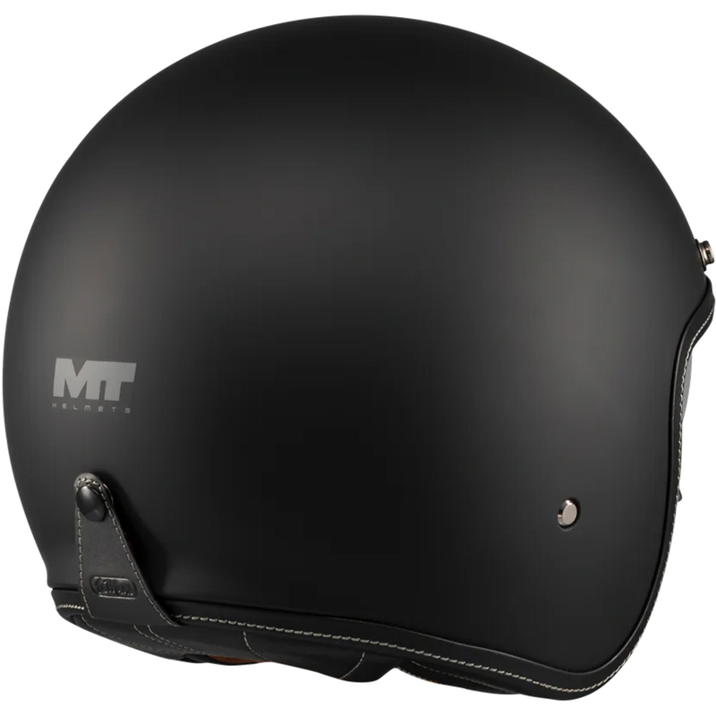 Casco abierto para motocicleta MT Lemans 2 SV S Pure A1 negro mate