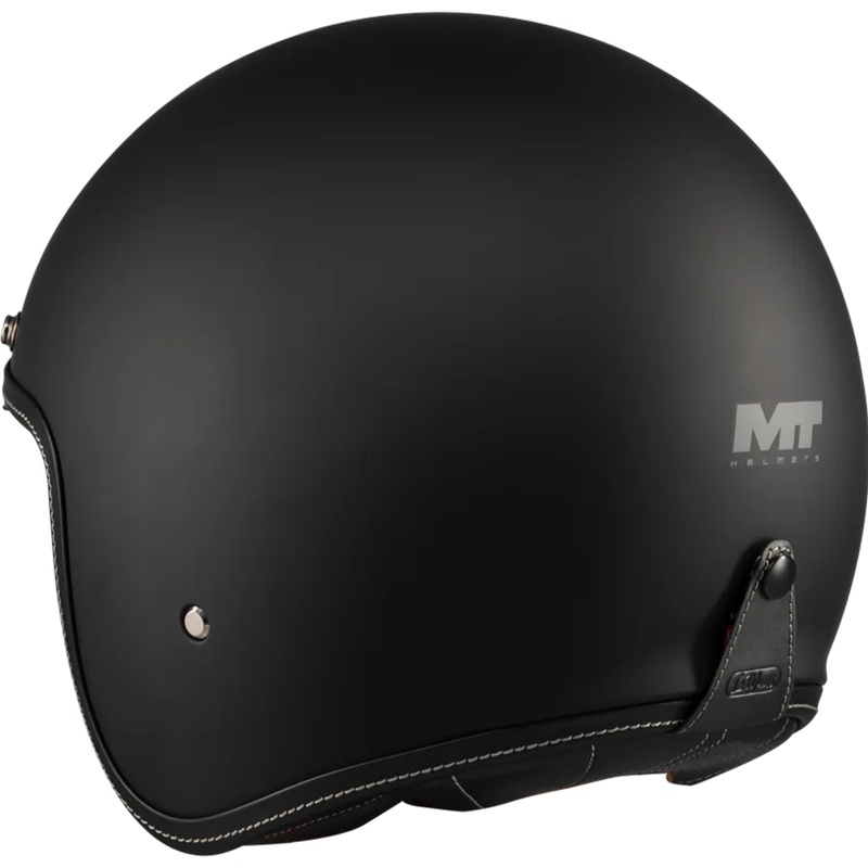 Casco abierto para motocicleta MT Lemans 2 SV S Pure A1 negro mate