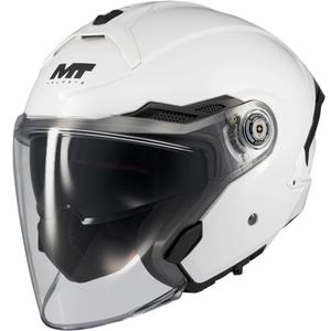 Casco de moto jet MT Cosmo SV Pure A0 blanco