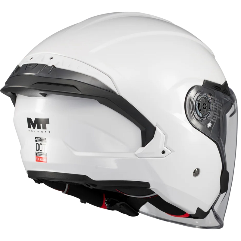 Casco de moto jet MT Cosmo SV Pure A0 blanco