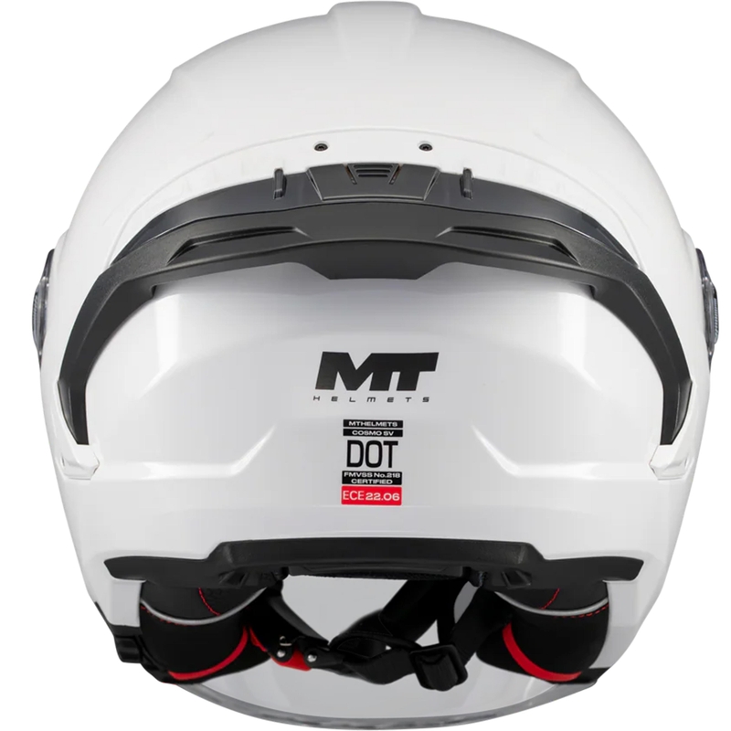 Casco de moto jet MT Cosmo SV Pure A0 blanco