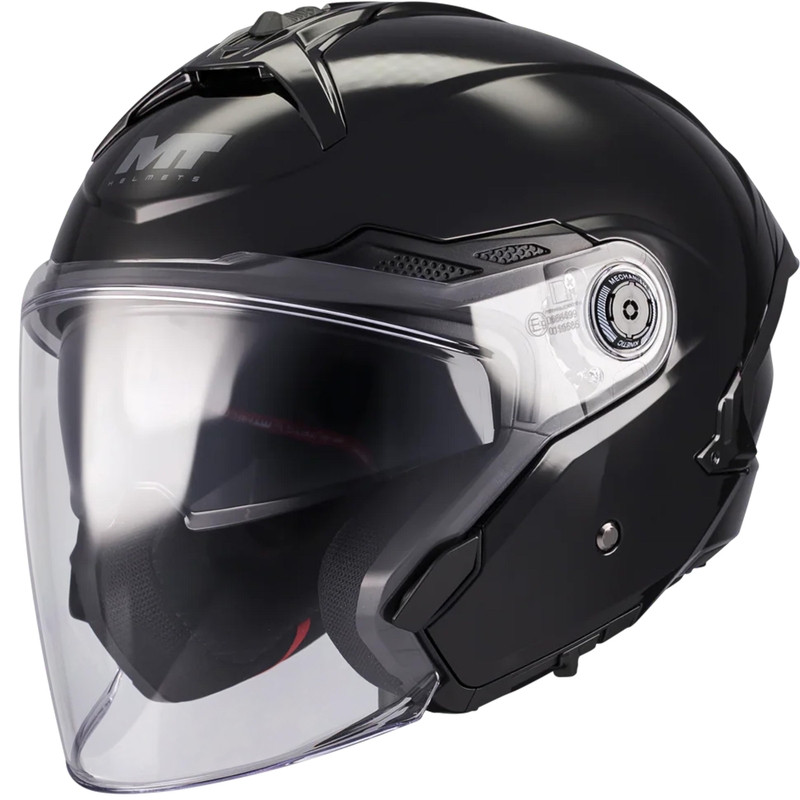 Casco de moto jet MT Cosmo SV Pure A1 negro