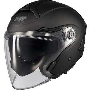 Casco de moto jet MT Cosmo SV Pure A1 negro mate